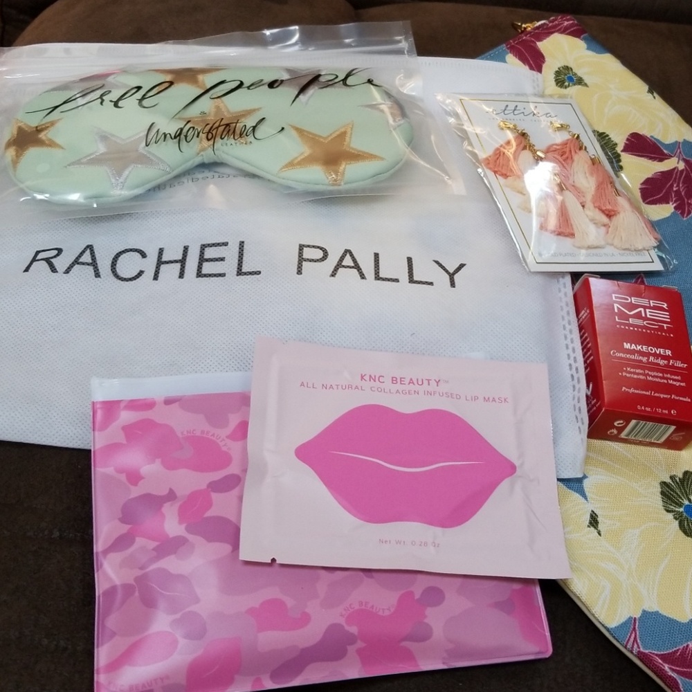 Beauty products and Clutch